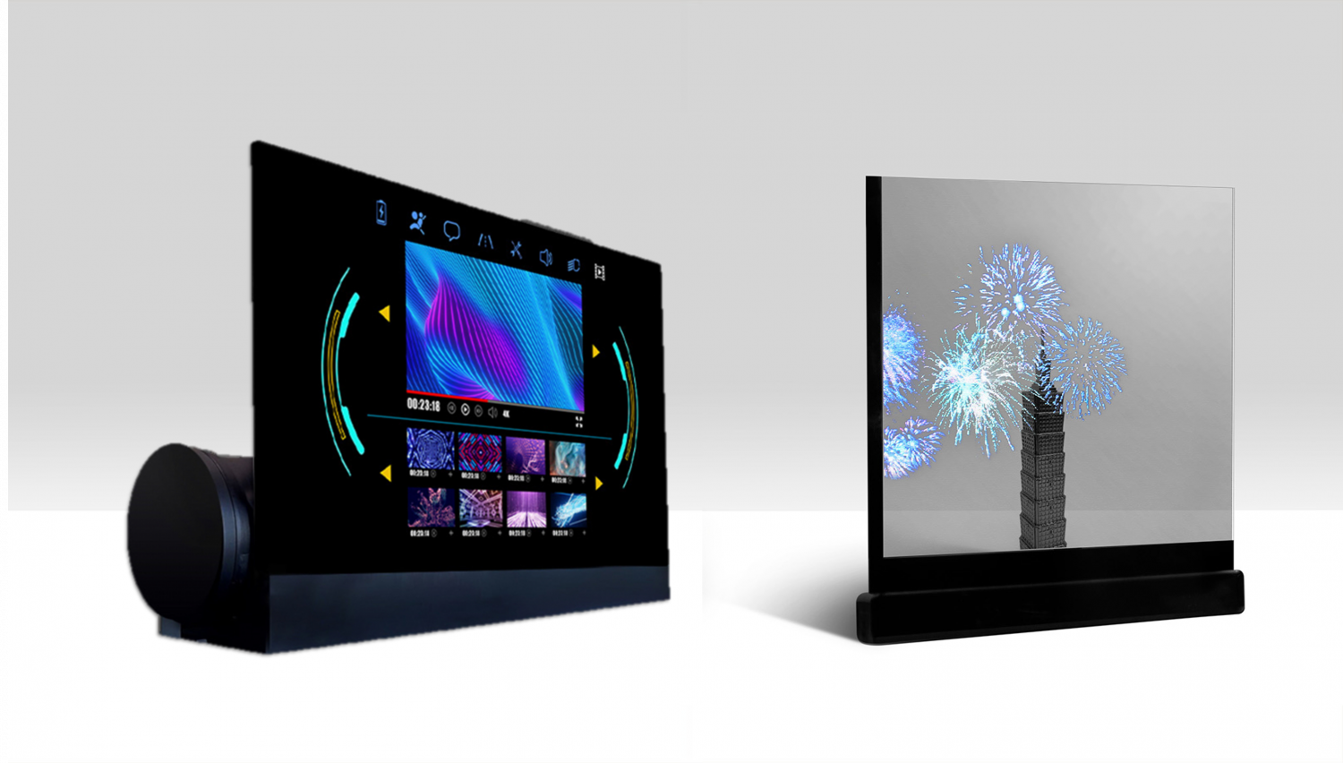 可卷式、折迭性、高透明